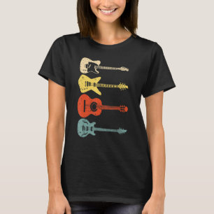 Cool Guitar Players Men Women Vintage Acoustic Gui T-Shirt