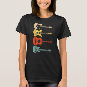 Cool Guitar Players Men Women Vintage Acoustic Gui T-Shirt