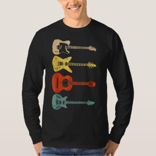 Cool Guitar Players Men Women Vintage Acoustic Gui T-Shirt