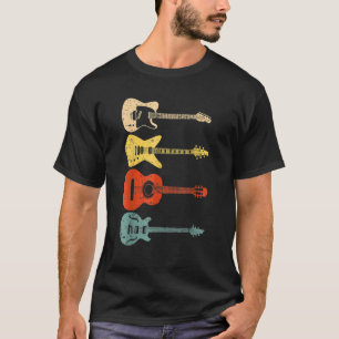 Cool Guitar Players Men Women Vintage Acoustic Gui T-Shirt