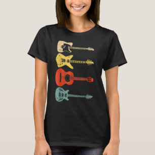 Cool Guitar Players Men Women Vintage Acoustic Gui T-Shirt