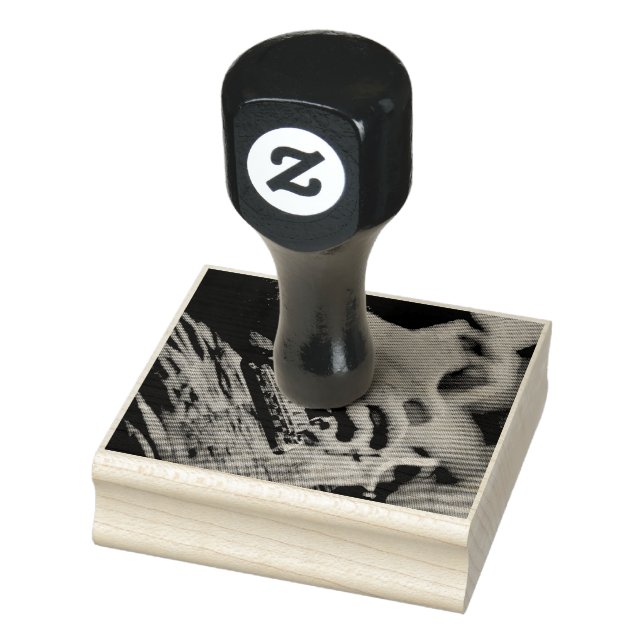 Cool Guitar Rubber Stamp (Stamp)