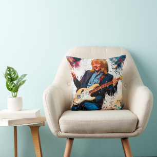 cool guitarist cushion