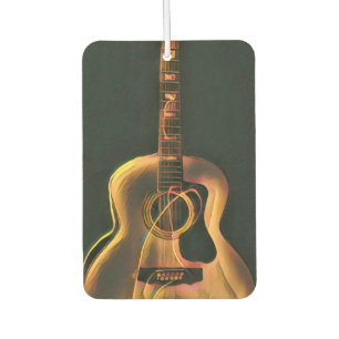 Cool guitarist gift car air freshener