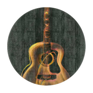Cool guitarist gift cutting board