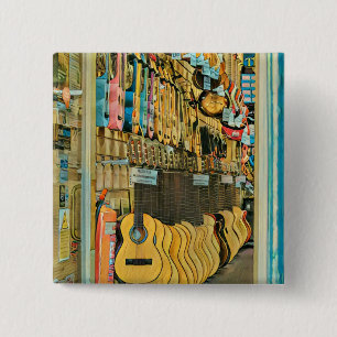 Cool guitarist gifts 15 cm square badge