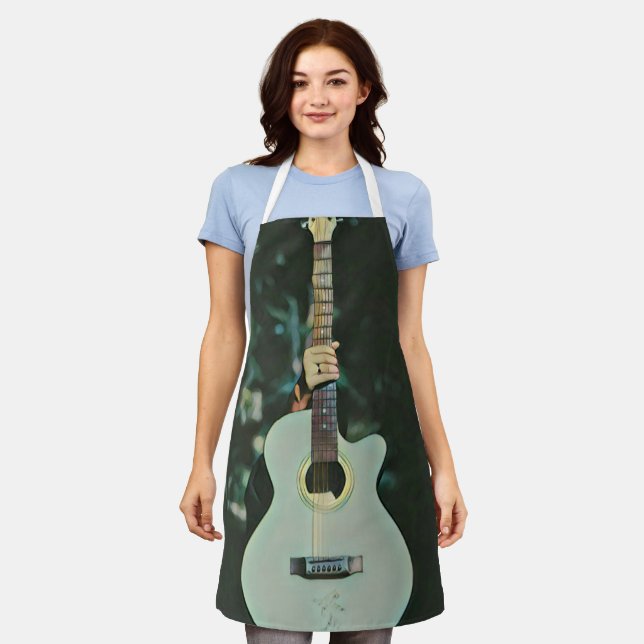 Cool guitarist gifts apron (Worn)