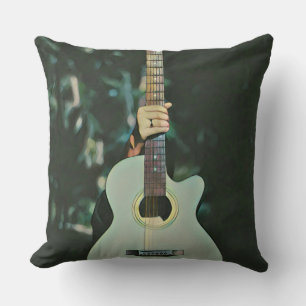 Cool guitarist gifts cushion