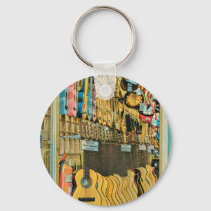 Cool guitarist gifts key ring