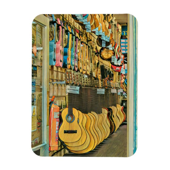 Cool guitarist gifts magnet (Vertical)