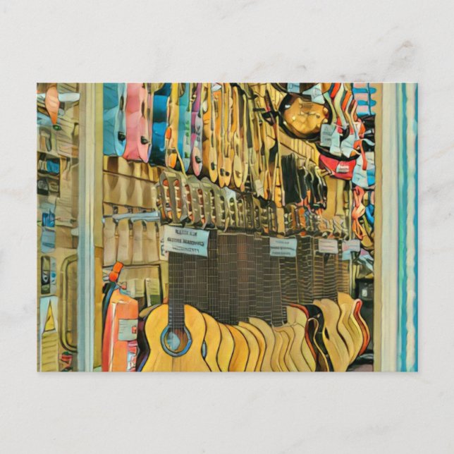 Cool guitarist gifts postcard (Front)