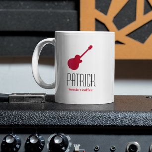 cool guitars personalised mug