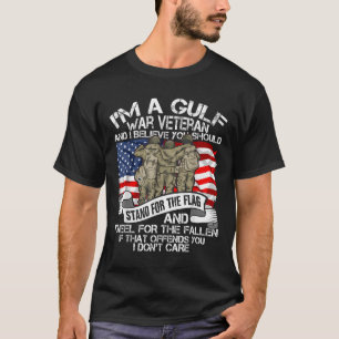 Cool Gulf War Veteran Soldier Proud Hero Veterans T-Shirt