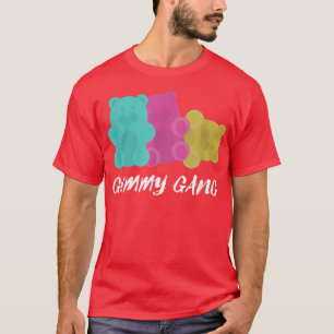 Cool Gummy Gang Sweet Lovers Candy Bear  T-Shirt