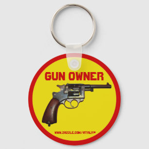 Cool gun owner keychain