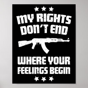 Cool Gun Rights Conservative Or Republican Gifts Poster
