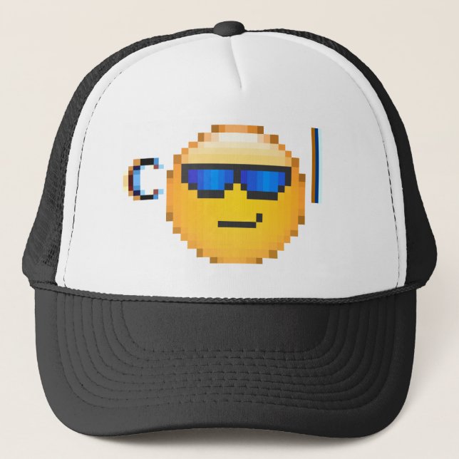 cool guy trucker hat (Front)