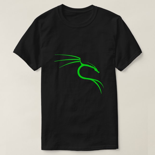 Cool Hacker Nerd Tees  Kali Linux Dragon (Design Front)