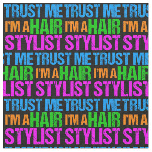 Cool Hair Stylist Fabric