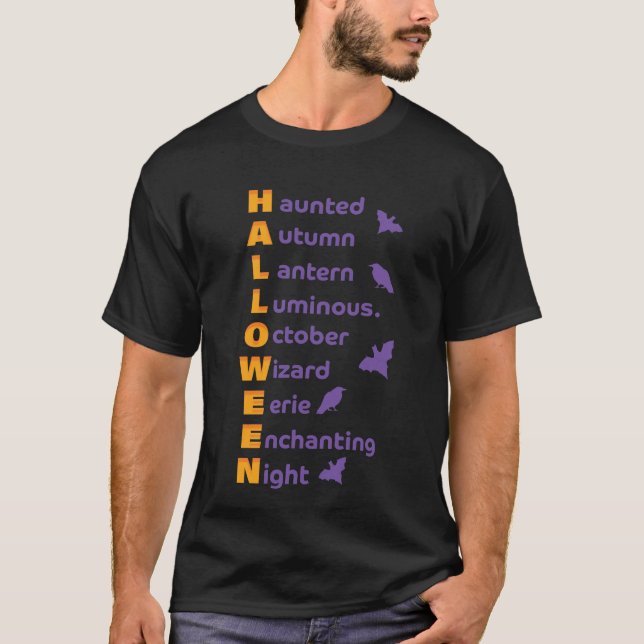 Cool Halloween Design T-Shirt (Front)