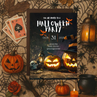 Cool Halloween Party  Invitation