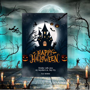 Cool Halloween Party  Invitation