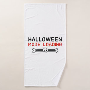 Cool Halloween Saying Halloween Party Bath Towel