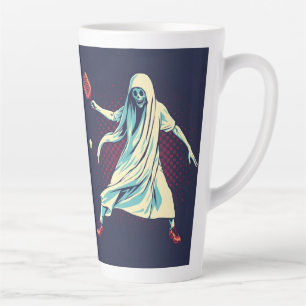 Cool Halloween Skull Art, Spooky Death Them Latte Mug
