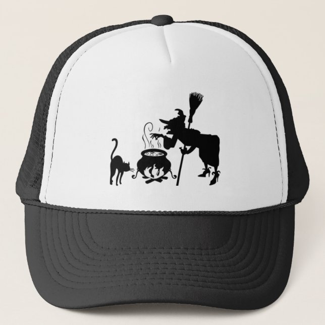 Cool Halloween Trucker Hat! Hat (Front)