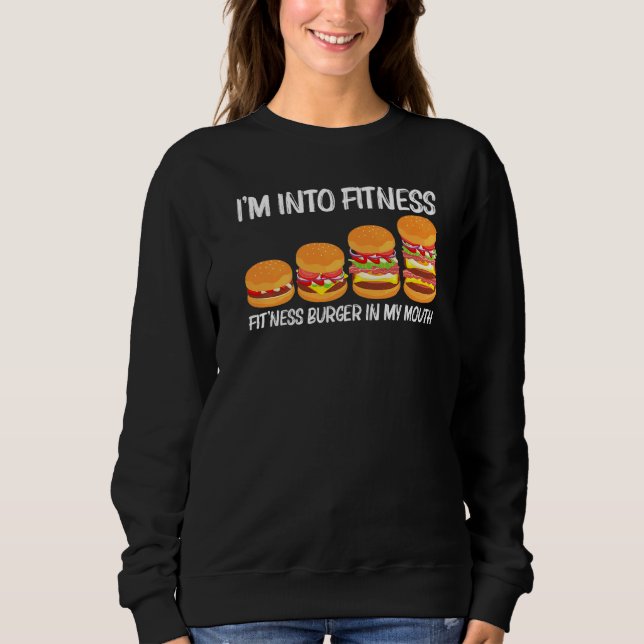 Cool Hamburger For Men Women Cheeseburger Fast Foo Sweatshirt (Front)