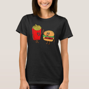 Cool Hamburger For Men Women French Fries Burger T-Shirt