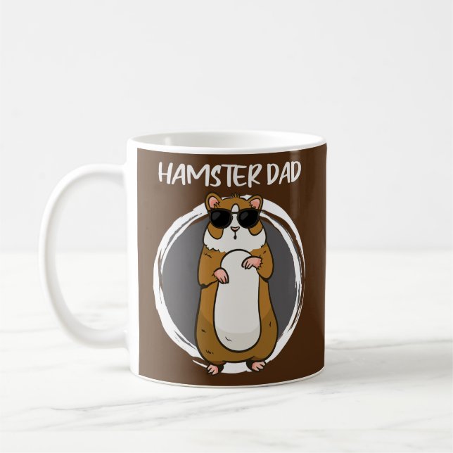 Cool Hamster Dad Animal Pet Father Hamsters Mice Coffee Mug (Left)