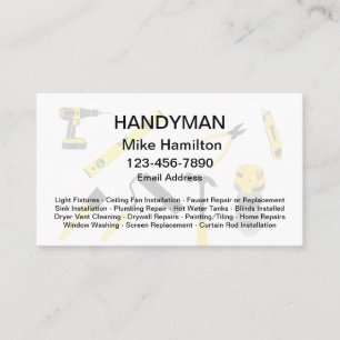 Cool Handyman Business Cards