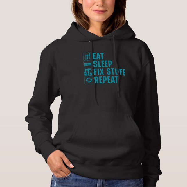 Cool Handyman For Men Women Maintenance Mechanic E Hoodie (Front)