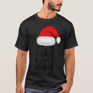 Cool Happiest Christmas Team Santa Illustration Gr T-Shirt
