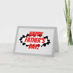 Cool Happy Father's Day card for dad or stepdad