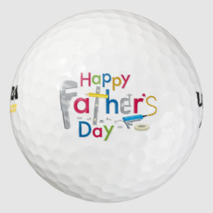 cool happy father's day golf ball