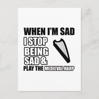 Cool Harp designs Postcard