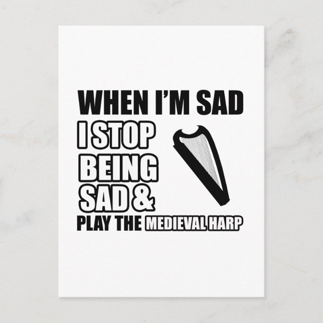 Cool Harp designs Postcard (Front)