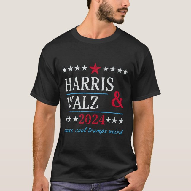 Cool Harris Walz 2024 Kamala Harris Tim Walz Elect T-Shirt (Front)