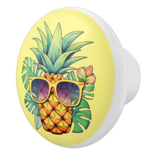 Cool Hawaiian pineapple Ceramic Knob