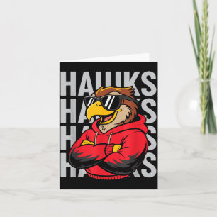 Cool Hawk Gift For Men Women Boys Girls Kids Card