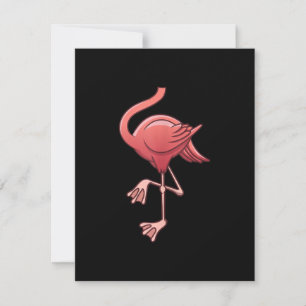 Cool Headless Flamingo Halloween Costume Funny Invitation