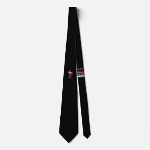 Cool Headless Flamingo Halloween Costume Funny Tie