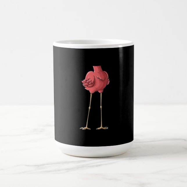 Cool Headless Flamingo Halloween Lazy Coffee Mug (Center)