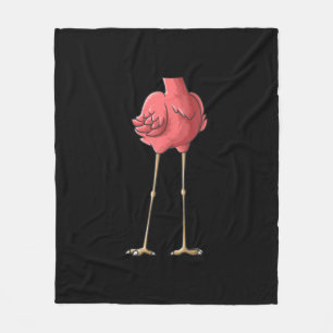 Cool Headless Flamingo Halloween Lazy Fleece Blanket