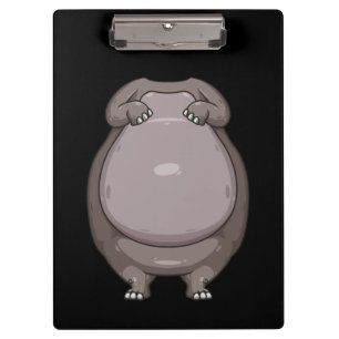 Cool Headless Hippo Halloween Costume Funny Lazy Clipboard