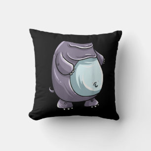 Cool Headless Hippo Halloween Costume Funny Lazy Cushion