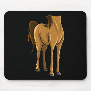Cool Headless Horse Halloween Costume Funny Lazy D Mouse Pad