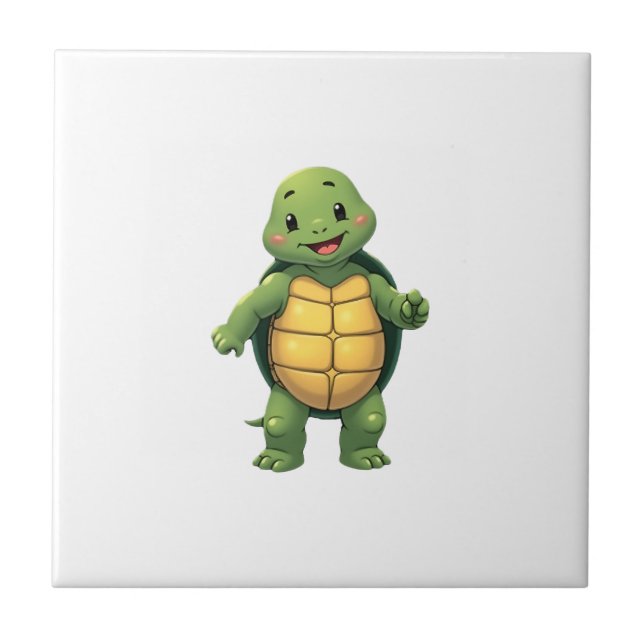 Cool Headless Turtle Halloween Costume _ Funny Laz Ceramic Tile (Front)